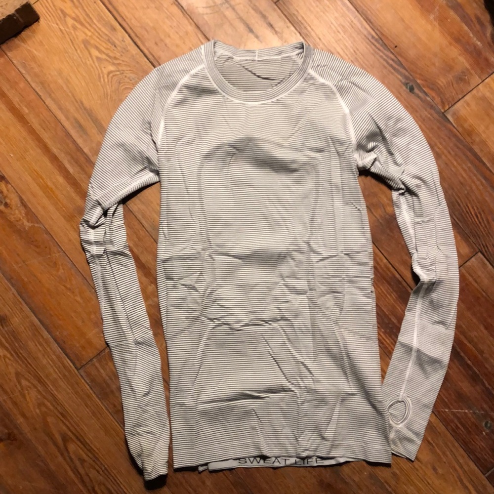 Lululemon Swiftly Tech Striped Long Sleeve